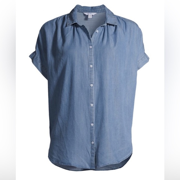 Time and Tru Chambray Shirt - Picture 2 of 6